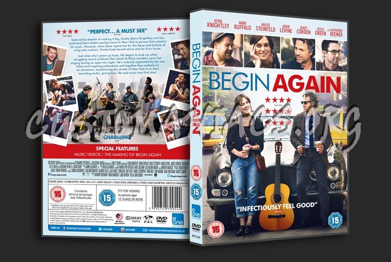 Begin Again dvd cover