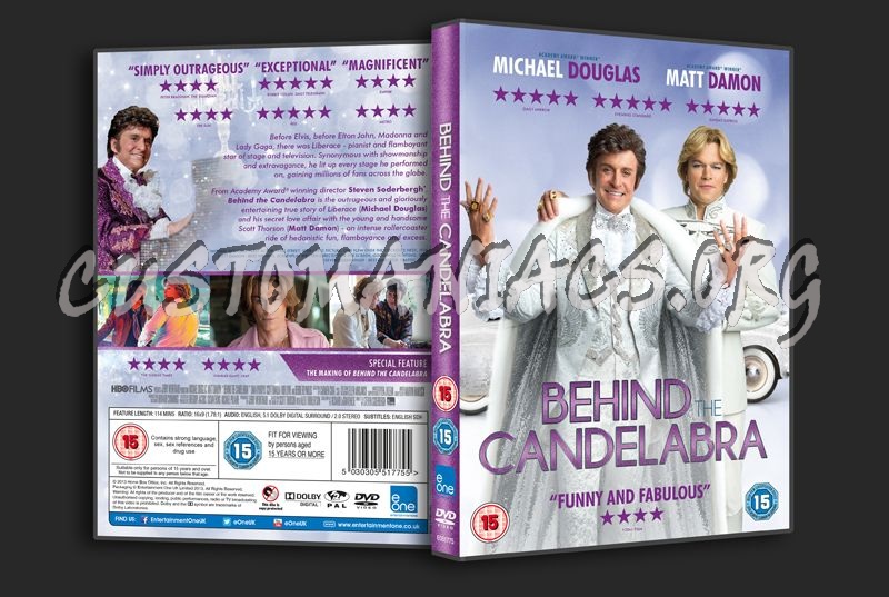 Behind the Candelabra dvd cover