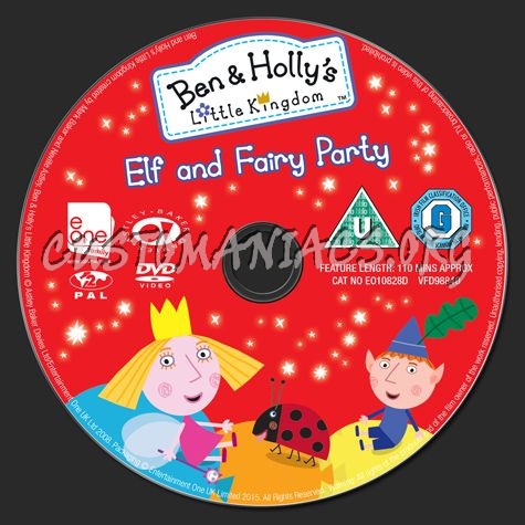 Ben & Holly's Little Kingdom Elf and Fairy Party dvd label