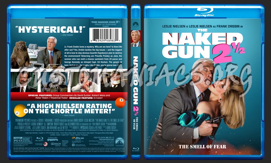 The Naked Gun 2 The Smell of Fear blu-ray cover