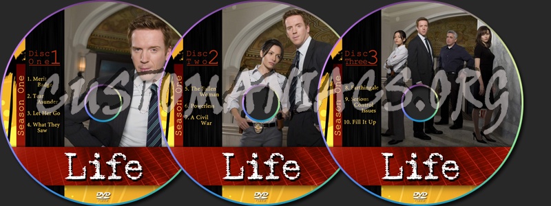 Life Season One dvd label