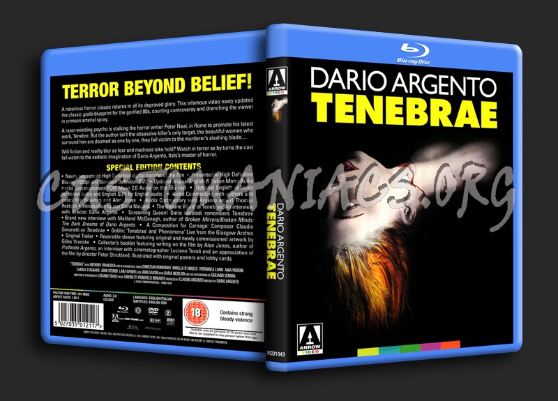 Tenebrae blu-ray cover