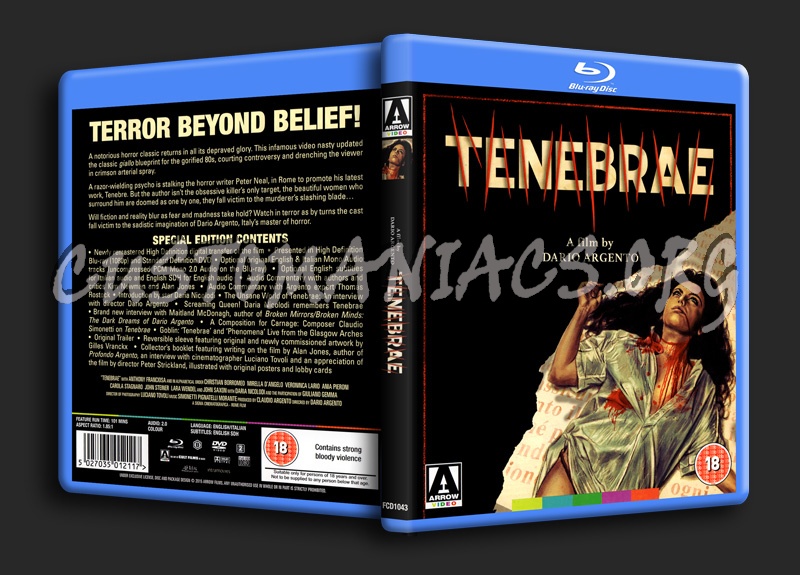 Tenebrae blu-ray cover