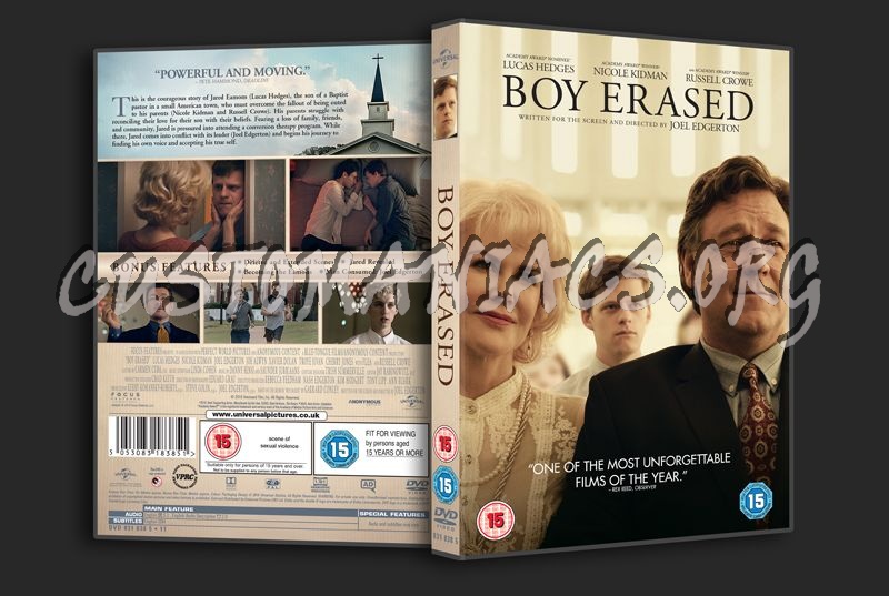 Boy Erased dvd cover