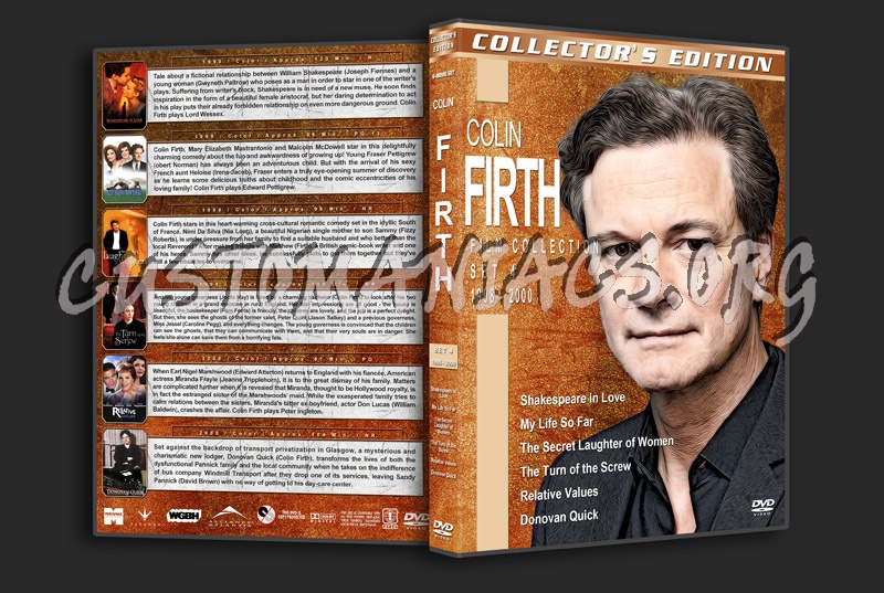 Colin Firth Filmography - Set 4 (1998-2000) dvd cover