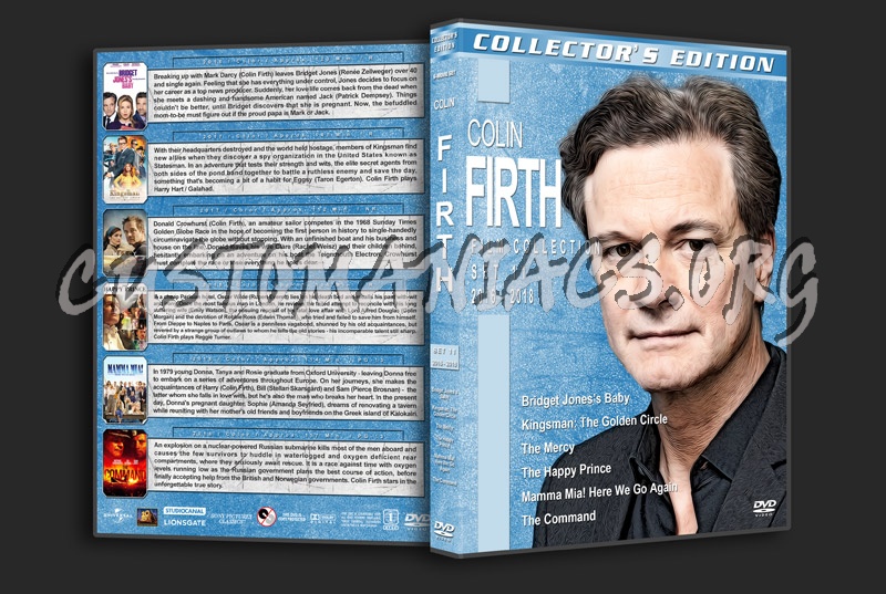 Colin Firth Filmography - Set 11 (2016-2018) dvd cover