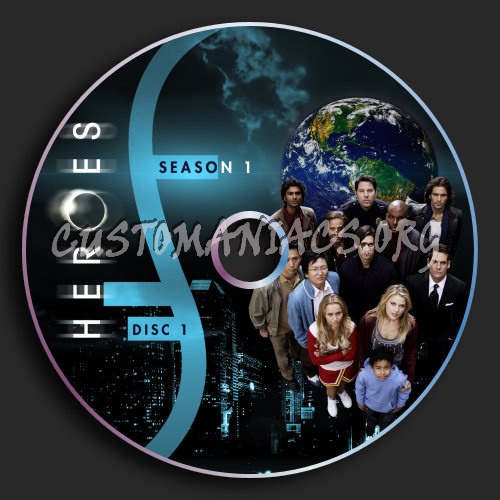 Heroes Season 1 dvd label