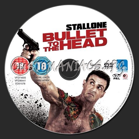 Bullet to the Head dvd label