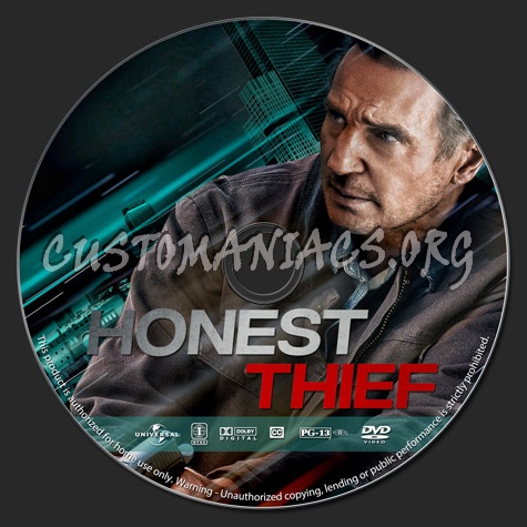 Honest Thief dvd label