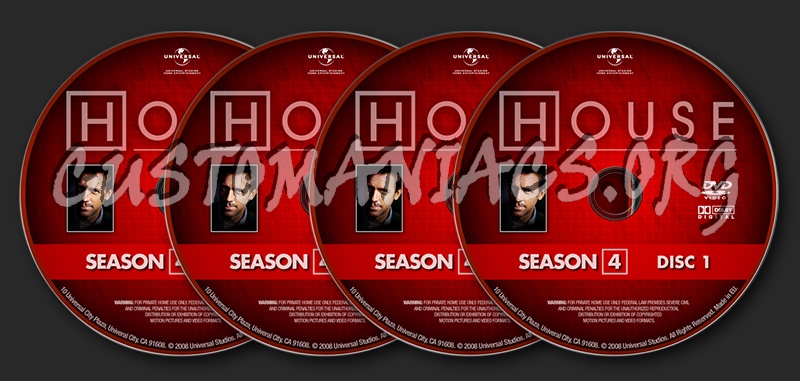 House S4 dvd label