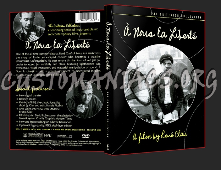 160 - A Nous A Liberte dvd cover