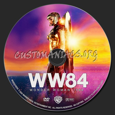 Wonder Woman 1984 dvd label