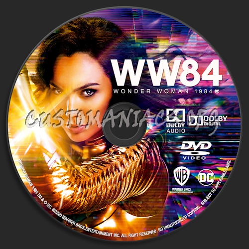 Wonder Woman 1984 dvd label