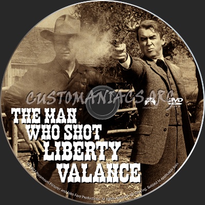 The Man Who Shot Liberty Valance dvd label