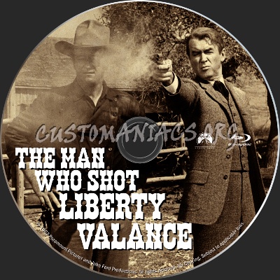 The Man Who Shot Liberty Valance blu-ray label