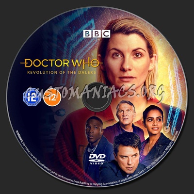 Doctor Who Revolution Of The Daleks dvd label