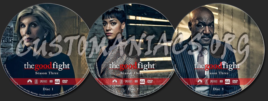 The Good Fight - Season 3 dvd label