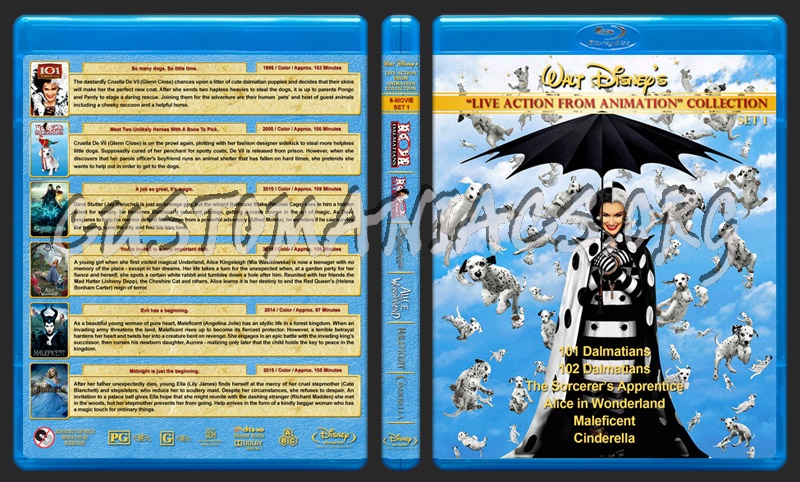 Walt Disney Live Action from Animation Collection - Set 1* blu-ray cover