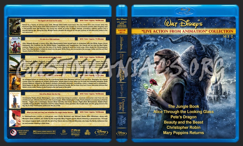 Walt Disney Live Action from Animation Collection - Set 2 blu-ray cover