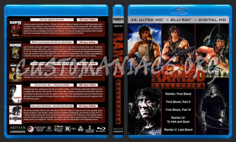 Rambo Collection (4K) blu-ray cover