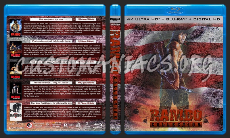 Rambo Collection (4K) blu-ray cover