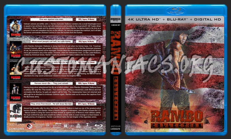 Rambo Collection (4K) blu-ray cover