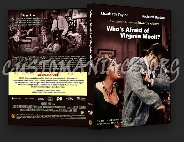 Who's Afraid of Virginia Woolf? dvd cover