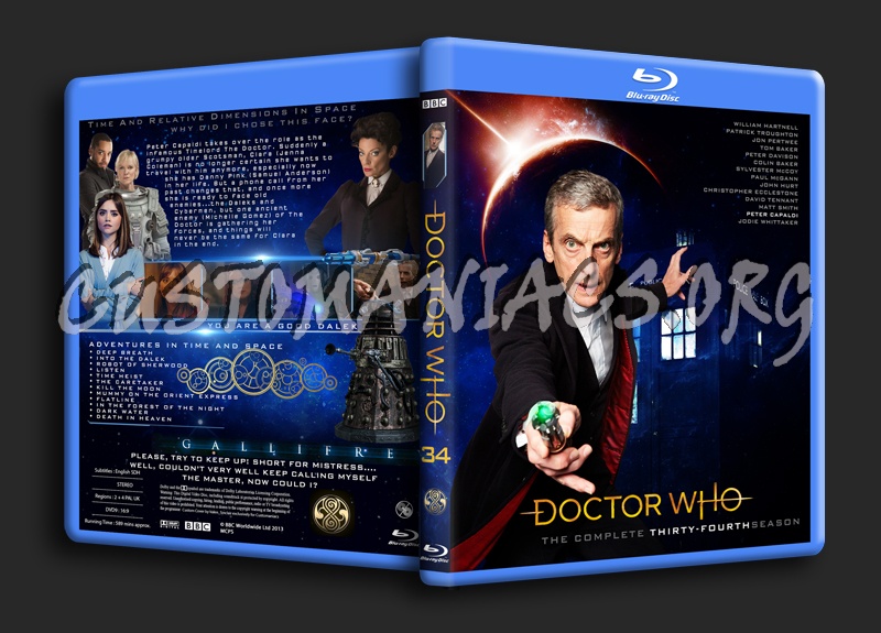 Doctor Who Season 8 or 34 blu-ray cover