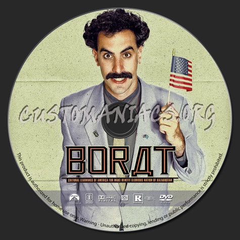 Borat (2006) dvd label