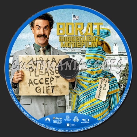 Borat (2020) blu-ray label