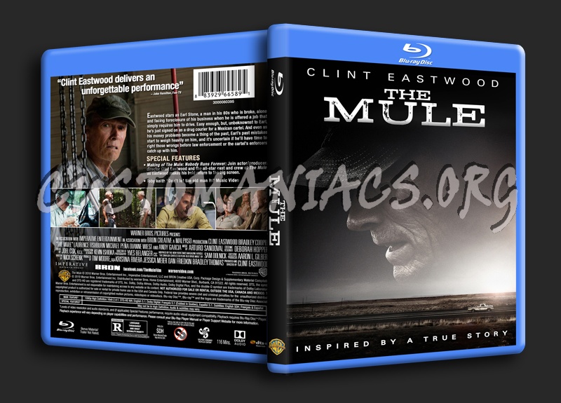 The Mule 2018 Blu-ray blu-ray cover