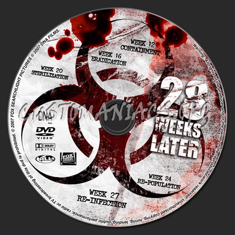 28 Weeks Later dvd label