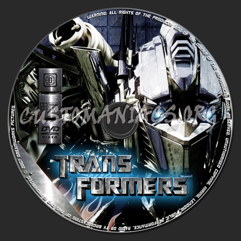 Transformers dvd label