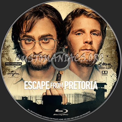 Escape from Pretoria (2020) blu-ray label