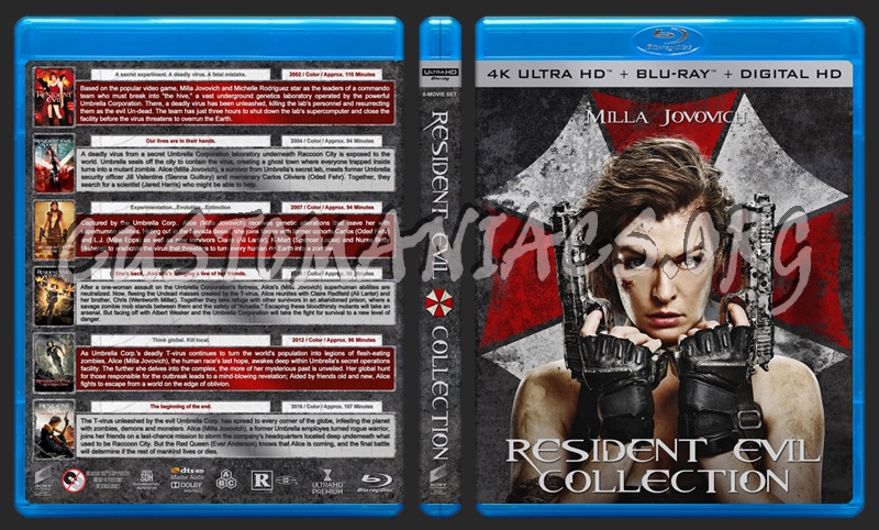 Resident Evil Collection (4K) blu-ray cover