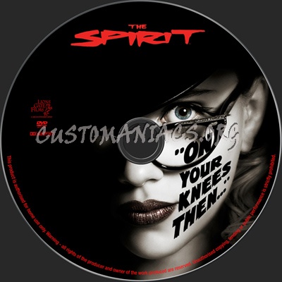 The Spirit dvd label