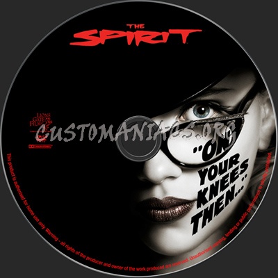 The Spirit dvd label