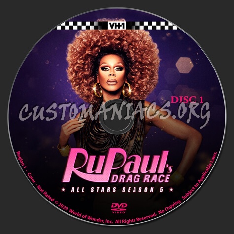 RuPaul's Drag Race - All Stars 5 dvd label