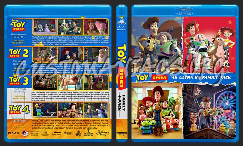 Toy Story 4-Pack (4K) blu-ray cover