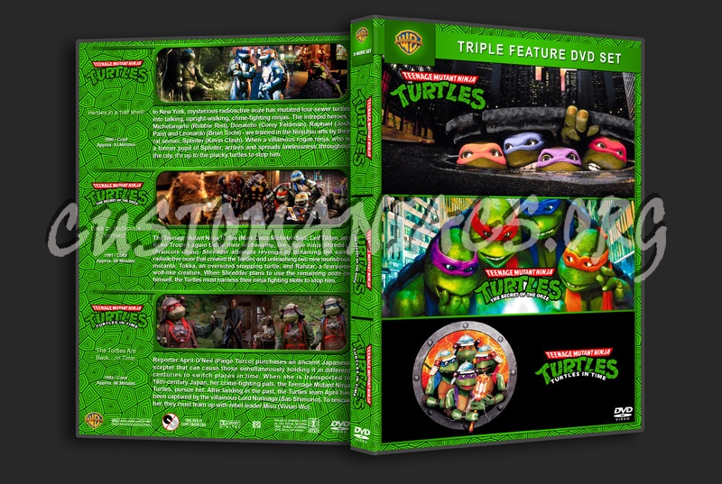 Teenage Mutant Ninja Triple Feature dvd cover