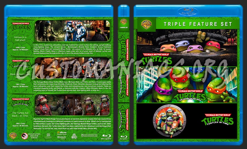 Teenage Mutant Ninja Triple Feature blu-ray cover