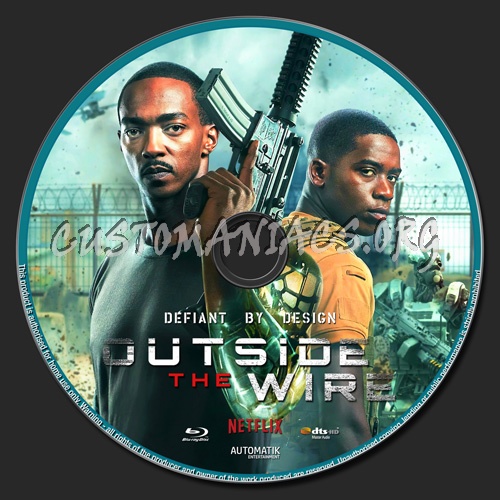 Outside The Wire blu-ray label