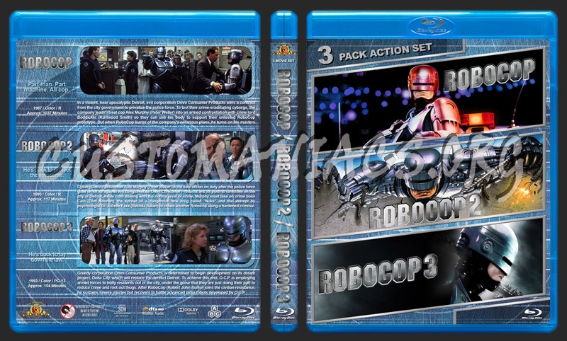 RoboCop Triple Feature blu-ray cover