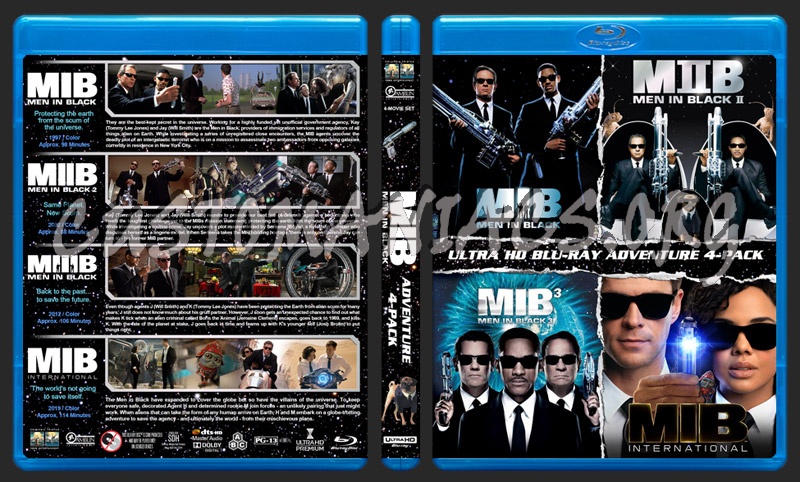 Men in Black 4-Pack (4K) blu-ray cover