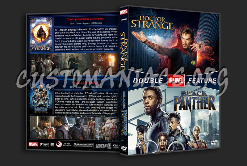 Doctor Strange / Black Panther Double Feature dvd cover