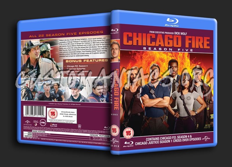 Chicago Fire Season 5 blu-ray cover