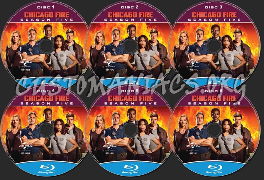 Chicago Fire Season 5 blu-ray label