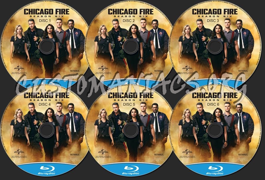 Chicago Fire Season 6 blu-ray label