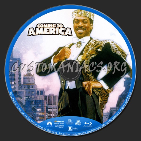 Coming to America blu-ray label