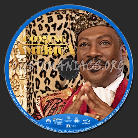 Coming 2 America blu-ray label